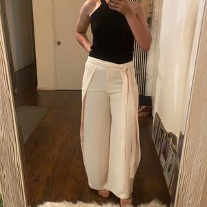 Shein premium tie front pants